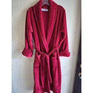 Restoration Hardware Red Plush Bathrobe size S Unisex